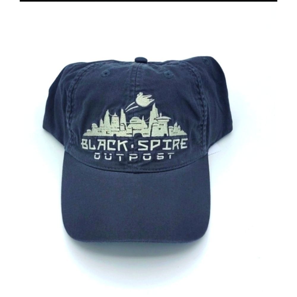 Disney Parks Star Wars Galaxy’s Edge Black Spire Outpost Logo Ball Hat NWT